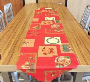Decorações de Natal, Toalha de Mesa Impressa em Poliéster para Decoração Festiva da Sala de Jantar, Acessórios para Festas de Natal e Inverno - Product Image 5