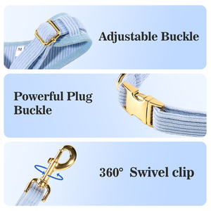 Set tali kekang anjing mewah, Set rompi tanpa tarik untuk anjing dengan tas kotoran dan kerah untuk anjing - Product Image 4