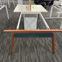Table de bureau moderne avec pieds en acier, bureau informatique modulaire, facile à assembler, poste de travail de haute qualité à prix abordable