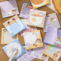 Simno - Juego de Blocs de Notas Adhesivas Decorativas de Estilo Pastel, Adorables, Encantadores y Atractivos Visualmente, para Diario y Decoración de Escritorio
