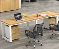 Poste de travail rectangulaire style moderne bureau d'angle bureau à domicile meubles d'hôtel bureau de travail bureau modulaire en bois