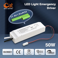 Kit de ballast d'urgence LED haute puissance CE 50W avec batterie LiFePO4 60-180 min, sortie double mode (entretenu/non entretenu)
