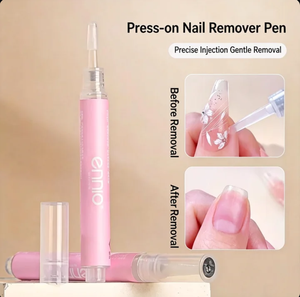 Stylo Dissolvant de Colle à Ongles pour Faux Ongles – Dissout la Colle Solide en <span class=keywords><strong>Gel</strong></span> – Sans Acétone – Formule Douce – Outil Portable pour Retirer les Embouts d'Ongles - Product Image 1