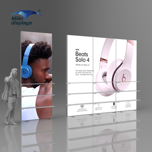 Milindisplays tradeshow giá triển lãm thương mại gian hàng triển lãm hộp Đèn hiển thị LED lightbox hiển thị đứng với kệ - Product Image 1