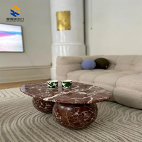 Table basse en marbre naturel fabriquée au Fujian, design moderne noir KT STONE, écologique, modèle 3D, luxe, découpe sur mesure à la française