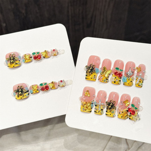 Luxury Acrylic Press On Nails Press on Toenails Handmade Duck Nails Thickened False Nails 3D Reusable False Nails - Product Image 2