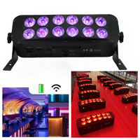 Stage Wireless 12x18w rgbwa + uv Wifi app Battery Lights Powered LED Uplight Wedding Rechargeable LED Par Light