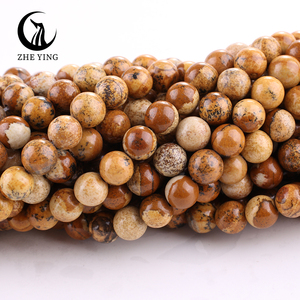 Zhe Ying 6/8/10mm image perles <span class=keywords><strong>de</strong></span> jaspe Bracelet perles <span class=keywords><strong>de</strong></span> pierre naturelle pour la fabrication <span class=keywords><strong>de</strong></span> bijoux perles <span class=keywords><strong>de</strong></span> jaspe <span class=keywords><strong>de</strong></span> paysage naturel - Product Image 3