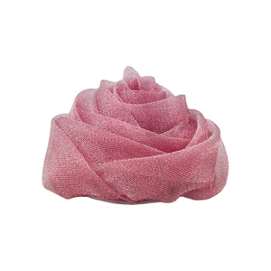 Fleurs 3D faites à la main en gros, <span class=keywords><strong>multicolores</strong></span>, accessoires pour coiffure, fleurs décoratives en dentelle, fleurs en mousseline, ruban en organza - Product Image 6