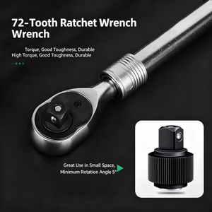 Llave de trinquete telescópica de 1/2 pulgada y 600 mm, extensible, de liberación rápida, hexagonal, de acero al cromo vanadio, herramienta para reparación de automóviles - Product Image 4