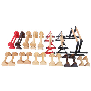 Supporto <span class=keywords><strong>Push</strong></span>-<span class=keywords><strong>Up</strong></span> in legno a doppia asta a forma di H personalizzato Calisthenics manubrio a barre parallele a piè di prodotto - Product Image 3