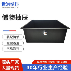Boîte de rangement en plastique Shi Hong, noire, moderne, simple, organiseur de bureau, accessoire de rangement pour armoire - Product Image 5