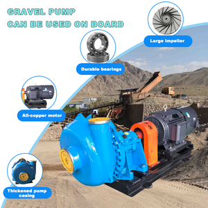 Verschleiß feste Kies-Saugbagger pumpe Schlamm Diamond Mining Wasser Sand Kies-Gülle pumpe für das Ausbaggern von Flussbetten - Product Image 4