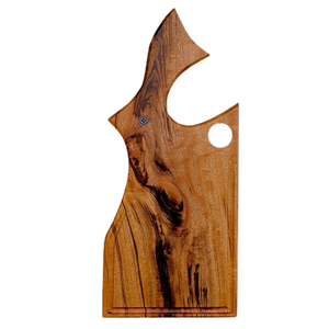 Juego de dos tablas para cortar verduras y servir ensaladas, tabla para cortar de madera de mango Real, tabla para cortar de madera de bambú - Product Image 3