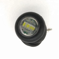 Lampe de camion à LED ronde de 3/4 pouces avec œillet en PVC noir 10-30v