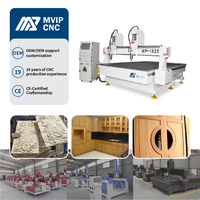 8 + Ans Vérifié Logo Personnalisable 3 Axes CNC Router Machine Double-Head Woodworking High Efficiency PLC SYNTEC Control System