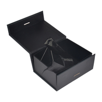 Carpeta de Cartón Rígido de Lujo Hecha a Mano, Personalizada al por Mayor, Negra, Simple, Vacía, Reciclada