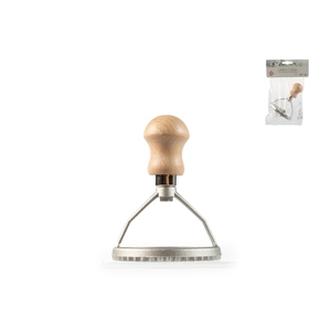 Coupe-raviolis en aluminium avec manche rond en bois 8 cm, outil pour pâtes - Product Image 1