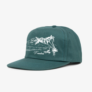 Casquette de baseball vintage en coton non structurée à 5 panneaux avec logo personnalisé imprimé et visière légèrement incurvée, style snapback - Product Image 2