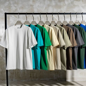 Fabricante al por mayor de camisetas de algodón de alta resistencia de 425 g/m², camisetas personalizables con estampado al por mayor. - Product Image 1