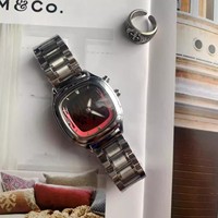 Jam Tangan Sport Pria Mewah dengan Tampilan Digital Dinamis Motif Naga, Model Kotak Sederhana, Quartz, Logo Kustom, Bisnis, Fashion, Bahan Alloy
