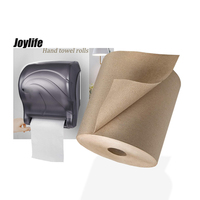 Serviettes en papier biodégradables marron à faible coût, 1 pli, douces, en pâte recyclée, écologiques, à absorption rapide, 32 g/m²