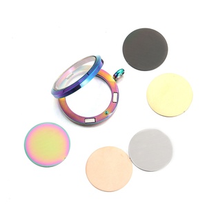 Yiwu aceon thép không gỉ DIY cá nhân khắc chải nổi đĩa phổ biến Bộ nhớ món quà cầu vồng Vòng mề đay Mặt dây chuyền - Product Image 1