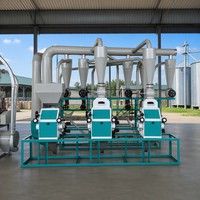 Machine à moudre la farine à trois étages avec convoyage pneumatique sans poussière et fonctionnement en une seule passe