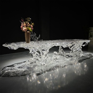 Tavolo da Pranzo/Caffè Trasparente di Design, Specifiche e <span class=keywords><strong>Dimensioni</strong></span> Personalizzabili, Richiedere Dettagli - Product Image 2
