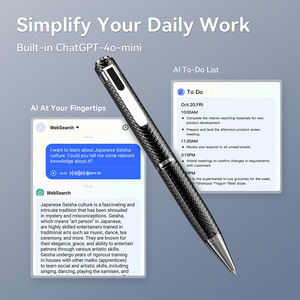 Portable for BLE 5.2 AI Voice Recorder Pen with ChatGPT TF Card-Stylish <b>Stylus</b> Pen for Journalists and Reporters - Product Image 4