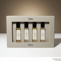 Scatola Pieghevole in Carta con Finestra in PVC Trasparente per Campioni di Profumo 3 ml 5 ml 10 ml, Logo Personalizzato, per Cosmetici e Rossetti