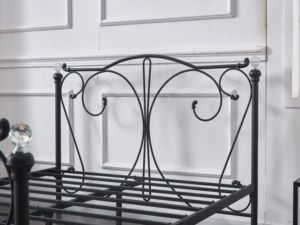 Cadre de <span class=keywords><strong>lit</strong></span> en métal de tête de <span class=keywords><strong>lit</strong></span> de conception de papillon Antique de diamants <span class=keywords><strong>autour</strong></span> <span class=keywords><strong>du</strong></span> prix d'usine et de bonne qualité - Product Image 3