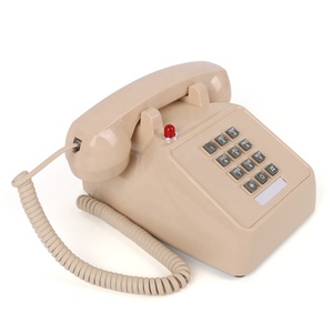 <span class=keywords><strong>Teléfono</strong></span> Antiguo Cheeta CT-N8020 Color Beige, <span class=keywords><strong>Teléfono</strong></span> con Cable Vintage con Indicador LED Rojo para Uso en el <span class=keywords><strong>Hogar</strong></span> y la Oficina - Product Image 3