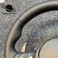 Volant en cuir véritable et fibre de carbone pour BMW F30 F32 F10 F12 F15 F31 F22 F36 F33 F05 F90 E90 E87 E71 F11 F20 F25