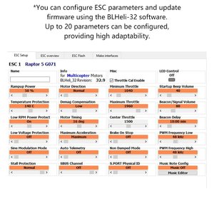 ESC Brushless G071 20A 30A 40A 50A BLHeli-32 DShot ProShot de Taille Personnalisée pour Modèles RC, Avions, FPV, UAV et Jouets Télécommandés - Product Image 6
