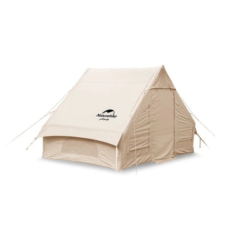 Naturehike 3*2.1M Canvas Tent Katoen Lucht Pole Opblaasbare Tent Voor Outdoor Camping Glamping Party
