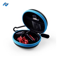 Iso Bsci Logo kustom cetak hitam ritsleting tahan air Eva casing pelindung Earphone multifungsi keras Case kotak kantong tas keras