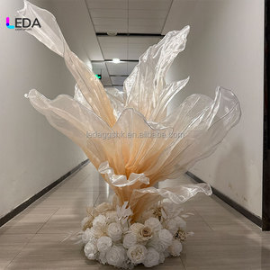 LEDA Nouveauté Fleurs géantes artisanales Fleurs artificielles en soie de grande taille Centre de table pour la décoration de scène de mariage - Product Image 4