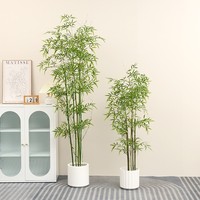 Offre Spéciale nouvel arbre de bambou artificiel en plastique écologique pour la décoration de jardin extérieur intérieur de bureau à domicile avec une utilisation durable