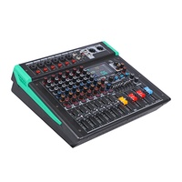 NK Power Mixer Series Amplificateur 250W * 2CH Grand écran 4/6/8/12CH 99DSP Blue-tooth 1 AUX, 99DSP 3 bandes EQ USB pour Singing Show