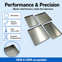 Cetakan Presisi Kustom OEM Lembaran Logam Kustom RMI & RF Shielding Cover Frame Toleransi 0,03mm Pilihan Finishing Permukaan