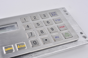 Chinese manufacturer vandal resistance metal Keyboard numeric <strong>keypad</strong> - Product Image 5
