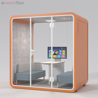 Cabine acoustique pour réunion téléphonique, cabine insonorisée de travail, petite cabine insonorisée portable, salle insonorisée