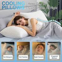 Almohadas de gel ajustables de espuma viscoelástica triturada fresca con cubierta extraíble lavable