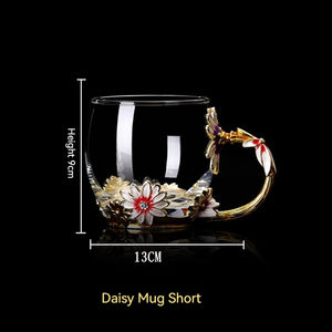 Taza de Agua Esmaltada, Resistente a Altas Temperaturas, Taza de Cristal, Ligera, de Lujo, Transparente, para Té, Regalo Festivo - Product Image 2