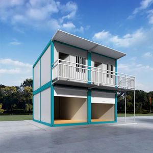 Maison préfabriquée modulaire détachable en conteneur, maison mobile assemblée, garage de stationnement, porte en acier de sécurité, bâtiment de bureau, hôtel - Product Image 2