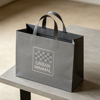 Sac fourre-tout en papier couché de luxe, impression dorée personnalisée, sacs de shopping pour vêtements de mode, bijoux, cosmétiques