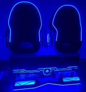 Simulateur de cinéma VR 9D à 2 places en métal pour la maison et <span class=keywords><strong>les</strong></span> centres commerciaux, équipement de salle de jeux pour parcs d'aventure - Chaise œuf 9D et console - Product Image 1