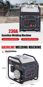 Generador Portátil de Soldadura a Gasolina, 4 Tiempos, 50Hz, 3.2KVA, Tanque de Combustible de 10L, 5 Horas de Funcionamiento, Ecológico - Product Image 3