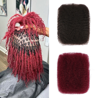 Orientfashion Cheveux humains vierges 100% Afro Kinky en vrac pour la réparation de locs, tresses et extensions